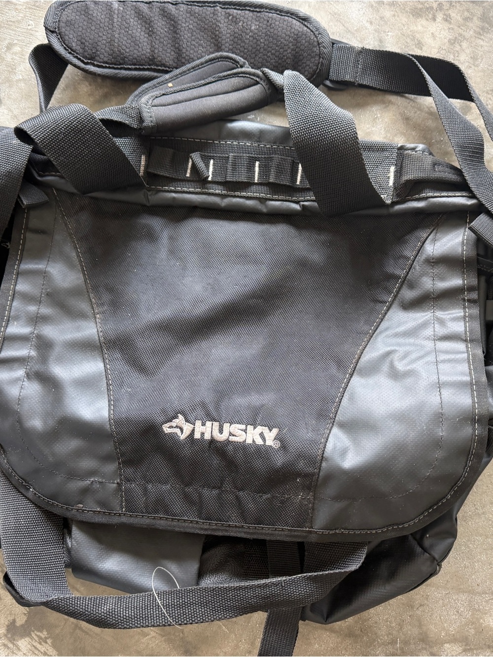 Husky Heavy Duty Tool Bag Black Large Contractor Storage Carry Bag